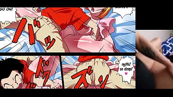 Viendo porno de dragon ball para que se caliente mi m