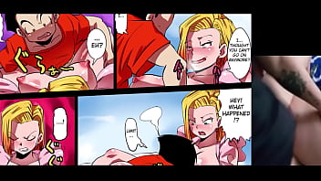 Viendo porno de dragon ball para que se caliente mi m