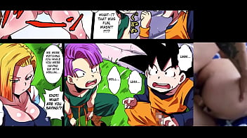 Viendo porno de dragon ball para que se caliente mi m