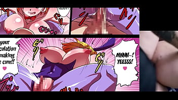 Viendo porno de dragon ball para que se caliente mi m