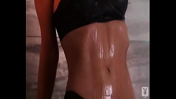 Italian actress dances in a short skirt and shows her panties