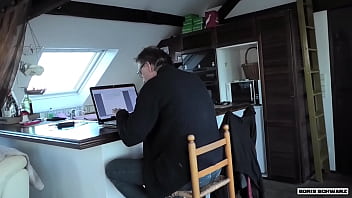 Boris cheating girlfriend fucks right behind my back