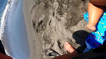 When you take beach doggystyle sex to the next level