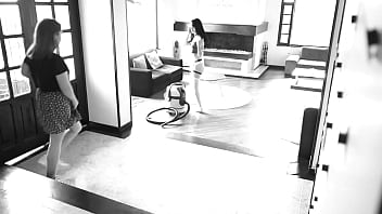 Wild latina surrenders to a steamy threesome with man and woman