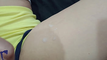 Hot real latina milf moaning in deep doggystyle sex with cumshot on leg and visible penetration