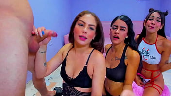 Megan gives very fast blowjobs that has the boy with a hard cock