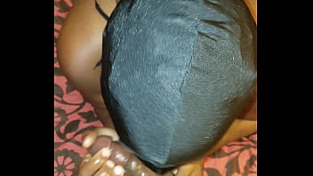 A masked black slut giving me head