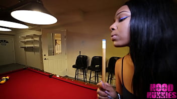 Petite Black Teen Blumere Fucked On The Pool Table By Green Eye Stud thumbnail