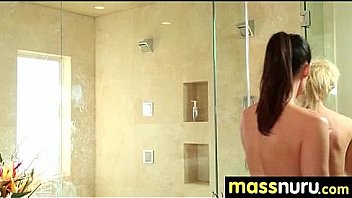 Nuru massage ends with a hot shower fuck 14