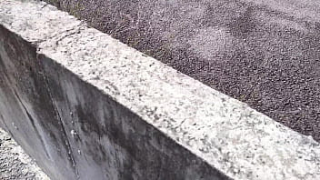 Hot chubby girl fucking in the street in front of people