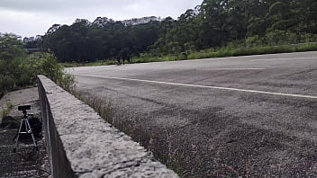 Hot chubby girl fucking in the street in front of people