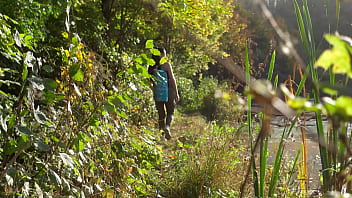 Farm girl gets down on her knees