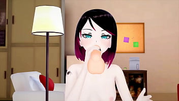 Sexy anime emo slut moans loud while getting rammed by big dick hentai anime