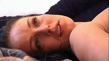 Brunette milf naked flashing pierced belly busy shagging own horny pussy