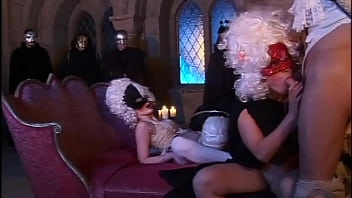 Great orgy in mask