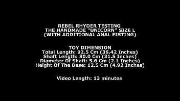 I am finally testing the the handmade unicorn l from thewondertoys with additional anal fisting