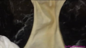 Wetting my panties with my piss for you