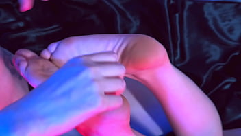 Horny sluts getting her feet tickled and sucked