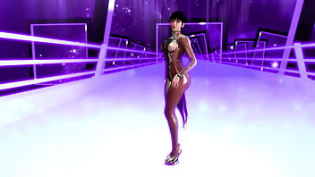 Flirtly Stripper Eve Shows Off Her Body In A Tight Suit After Completing Game thumbnail