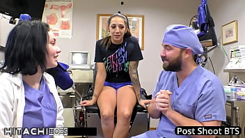 Human guinea pig gets mandatory hitachi orgasms from nurse lenna lux stefania mafra