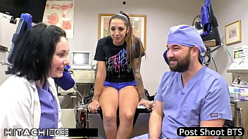 Human guinea pig gets mandatory hitachi orgasms from nurse lenna lux stefania mafra