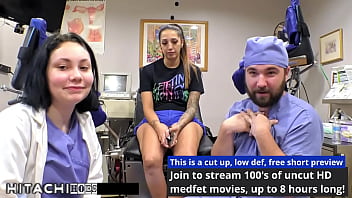 Human guinea pig gets mandatory hitachi orgasms from nurse lenna lux stefania mafra