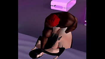 Chica es invitada a casa de su amigo moreno y termina cogida