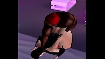 Chica es invitada a casa de su amigo moreno y termina cogida