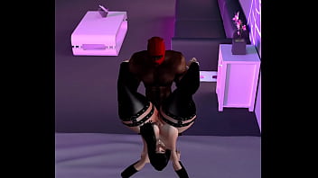 Chica es invitada a casa de su amigo moreno y termina cogida