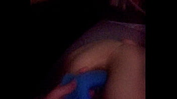 Shoving big blue dick in that tight ass