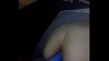 Shoving big blue dick in that tight ass