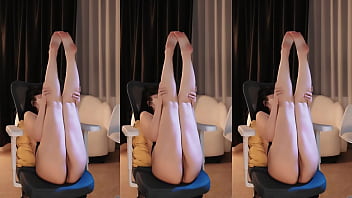 这身材真挺震撼的 丁字蕾丝露内 诱惑开腿舞蹈