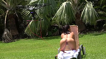 Horny milf stepmom enjoys long solo masturbation while husband is away