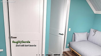 Summer heat by naughty fox games sneaky quiet sex with huge boobs stepsis while stepmom is in the other room