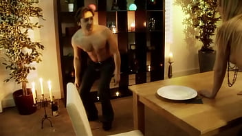 Diana plays with candles after he fucks her