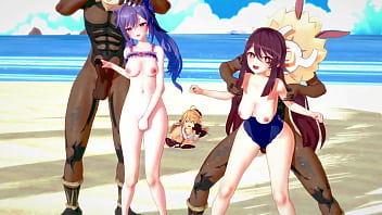Genshin liyue 璃月 hentai mmd