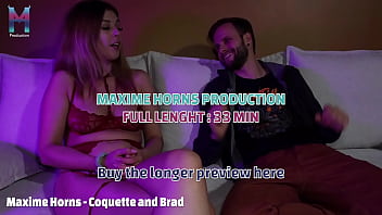 Her first straight experience with a pro actor while her husband films