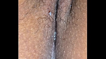 Panties on or off close up latina milf creampie