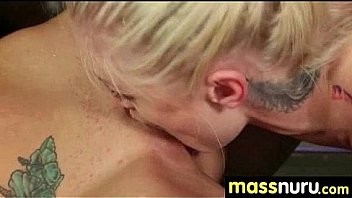 Japanese masseuse gives a full service massage 26