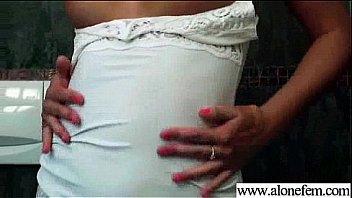 Girl please herself with crazy things as sex toys video 27