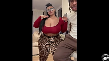 Latina bbw cums hard on lil d trailer