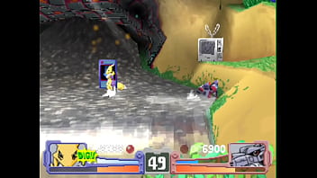 Playstation digimon rumble arena 2001 bandai renamon gameplay