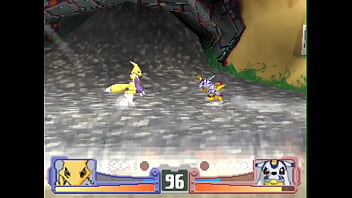 Playstation digimon rumble arena 2001 bandai renamon gameplay