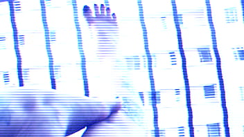 Beautiful mistress teasing with her long toes and wonderful feet