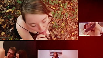 Naughty college student sucks off a room full of men