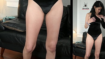 Jazmin models horrible skirt and awesome bodysuit