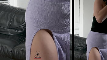 Jazmin models horrible skirt and awesome bodysuit