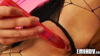 Goth emo angel with tattoos 293