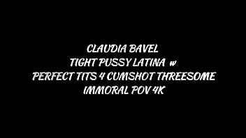 Claudia bavel's fat ass bounces as dan licks & fucks her tight pussy