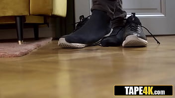 Sightless seductress tricks and treats with young stud